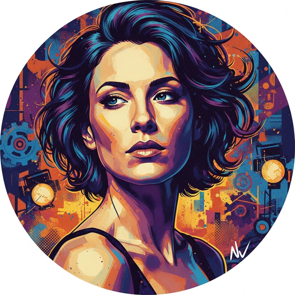Artistic portrait of Nicole Vicius