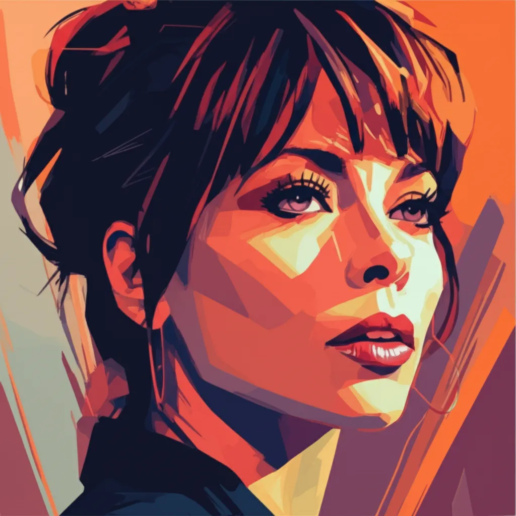 Artistic portrait of Rosie Perez