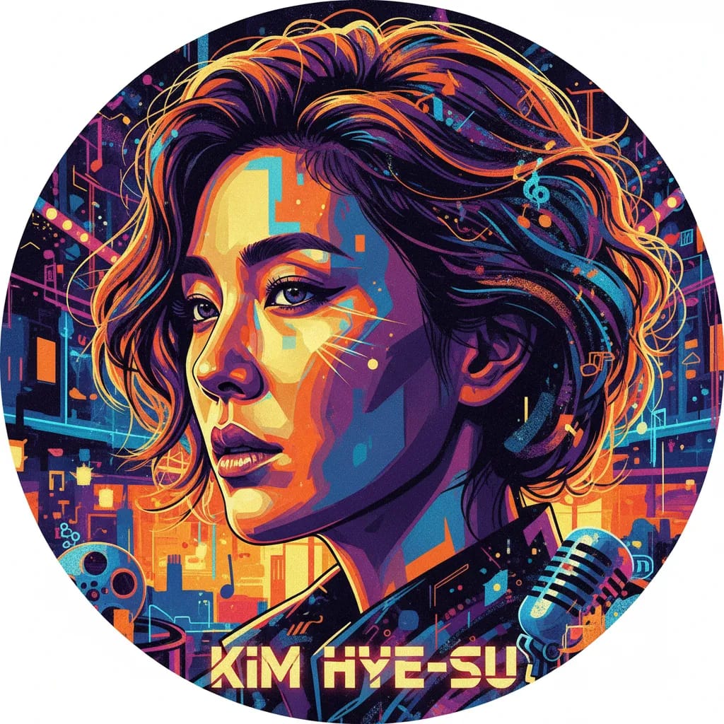 Artistic portrait of Kim Hye-su