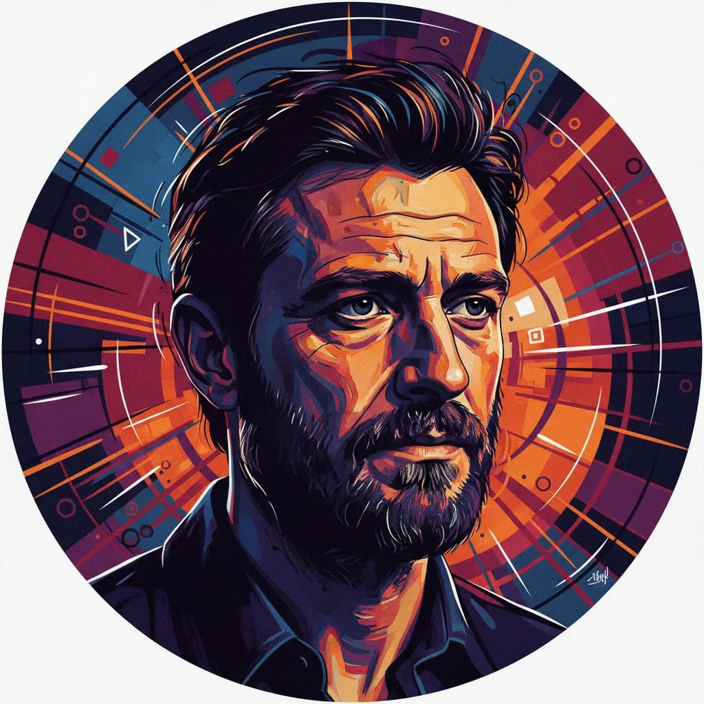 Artistic portrait of Aurélien Recoing