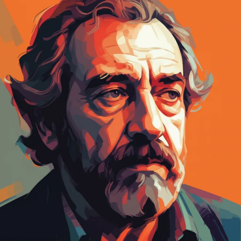 Artistic portrait of Flavio Bucci