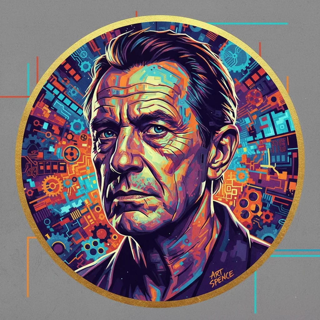 Artistic portrait of Bruce Spence