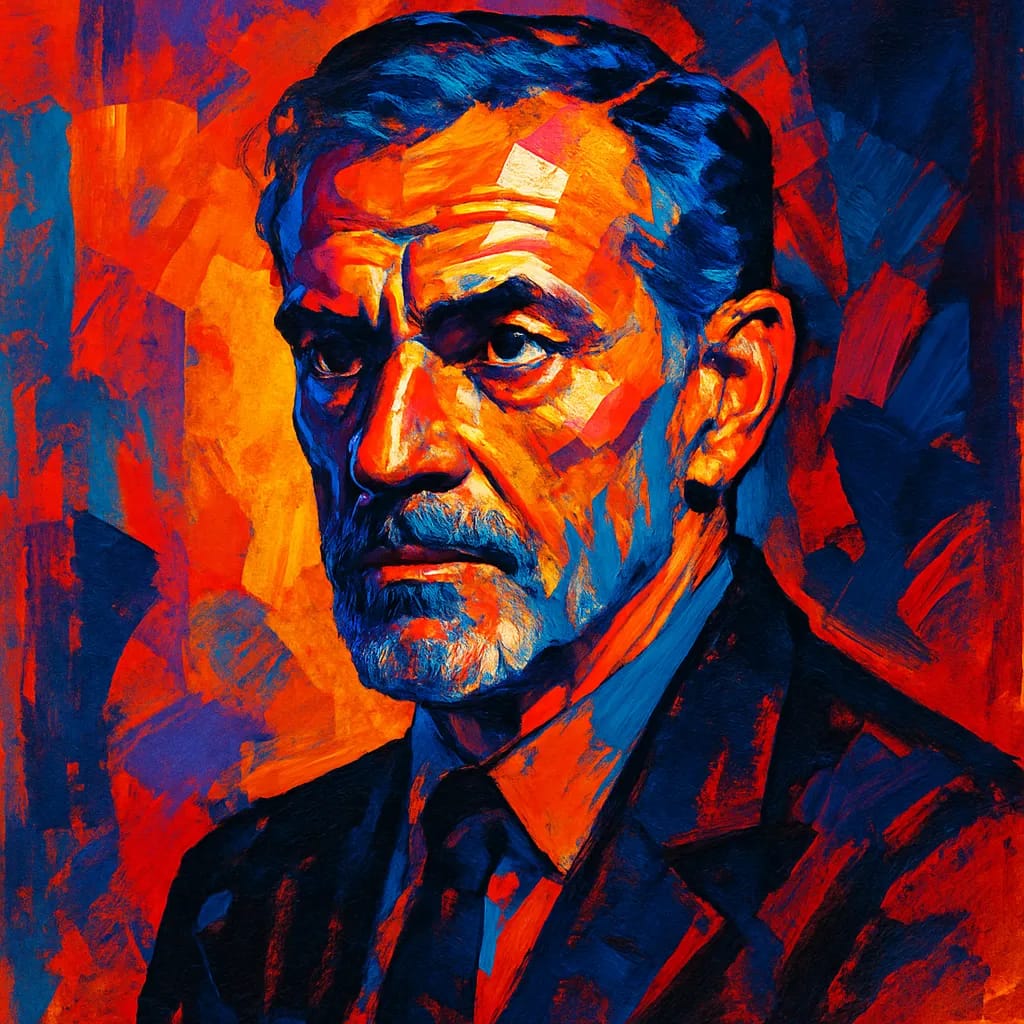 Artistic portrait of Philippe Leroy
