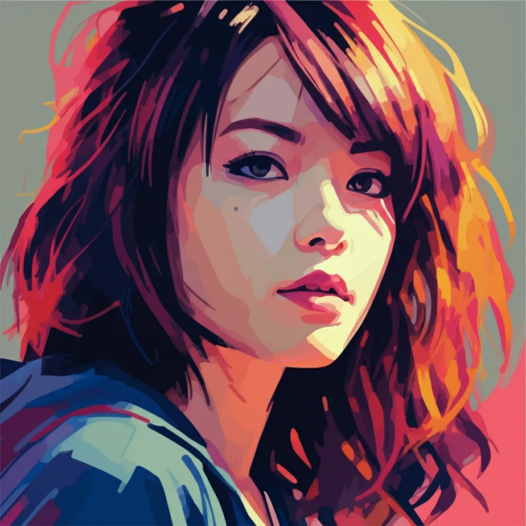 Artistic portrait of Kotoe Hatsui