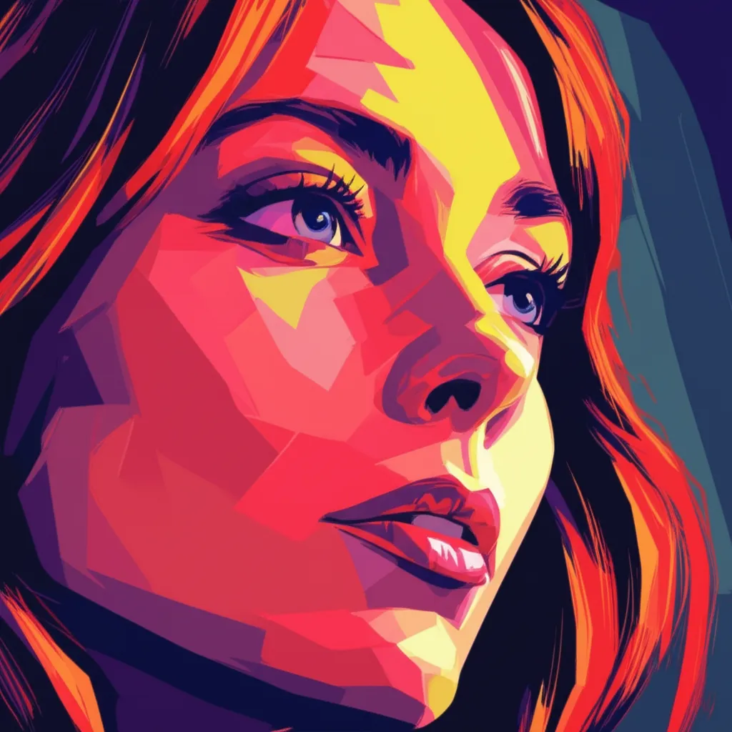 Artistic portrait of Marie-Laure Dougnac