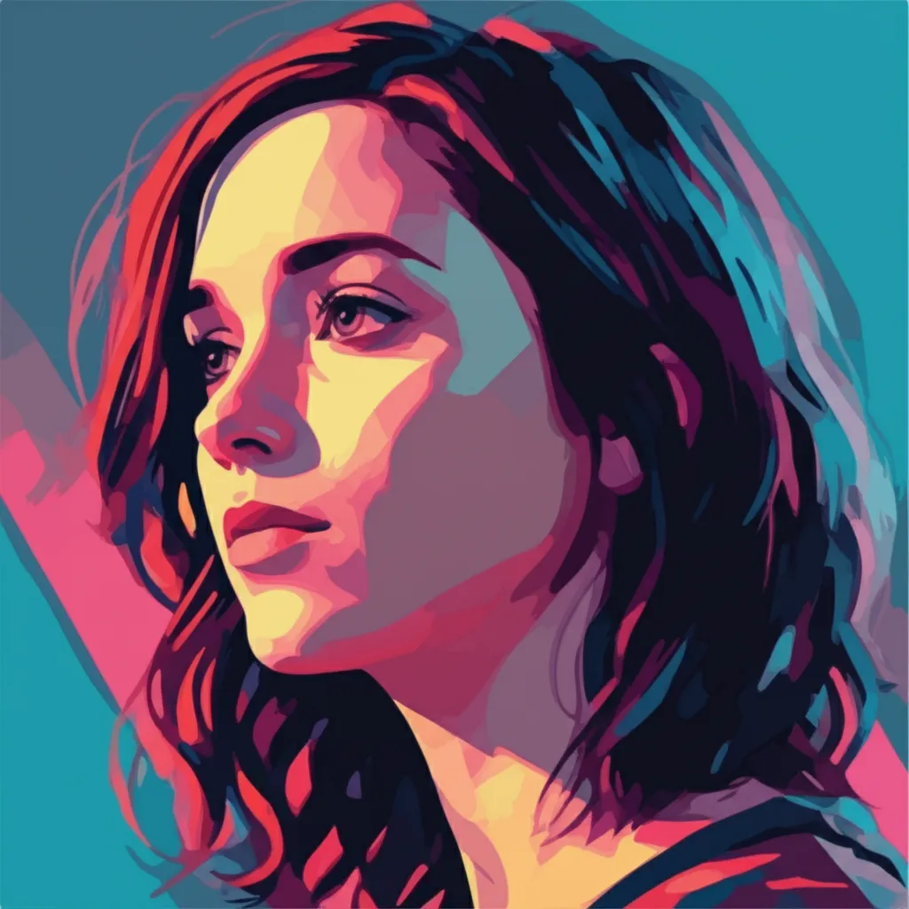 Artistic portrait of Ashley Johnson