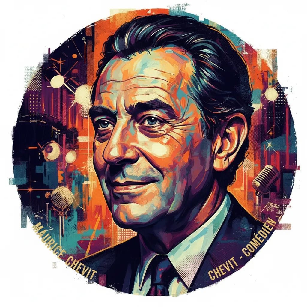 Artistic portrait of Maurice Chevit