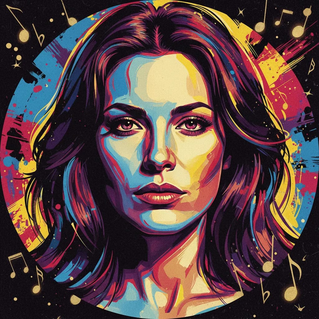 Artistic portrait of Serena Scott Thomas