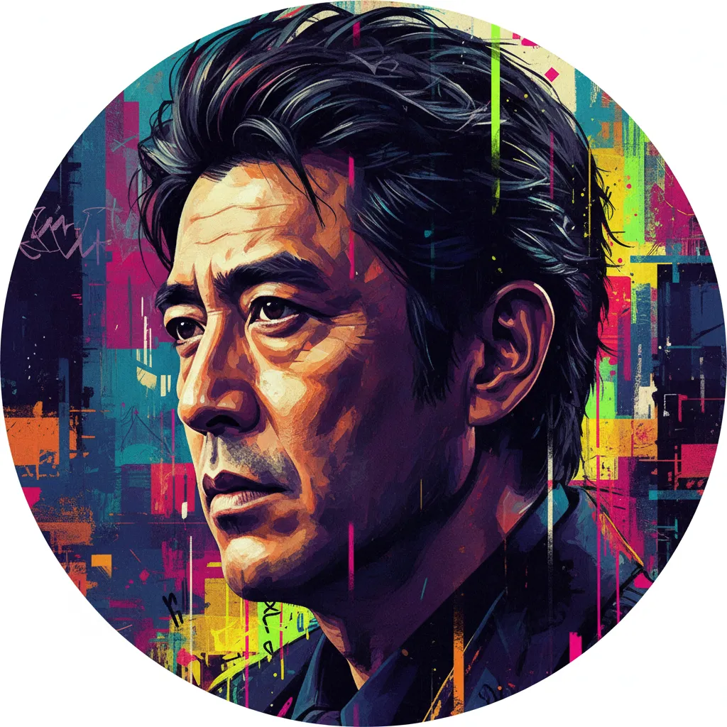 Artistic portrait of Hiroshi Abe