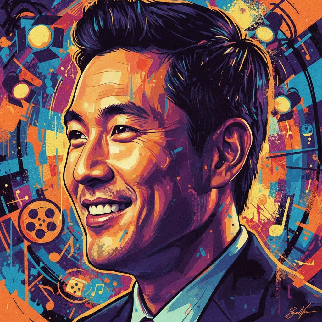 Artistic portrait of Randall Park
