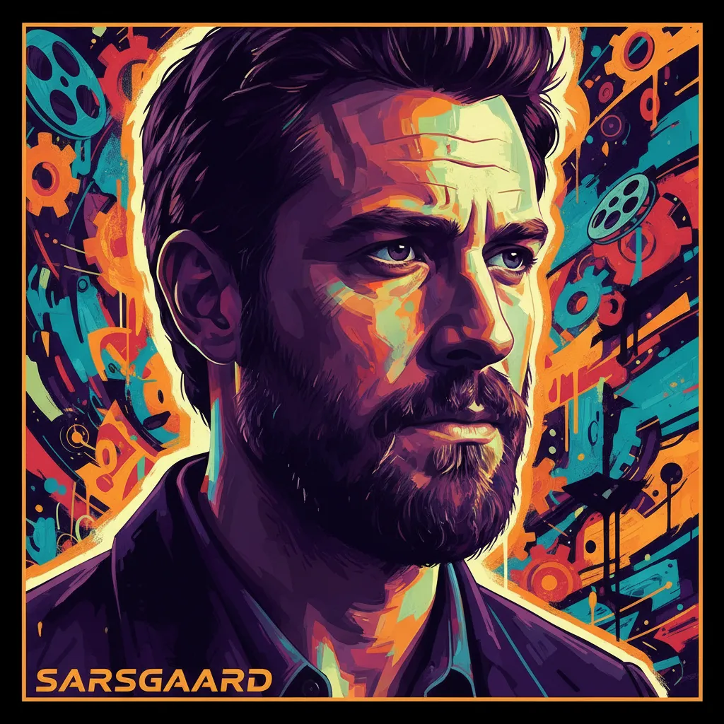 Artistic portrait of Peter Sarsgaard