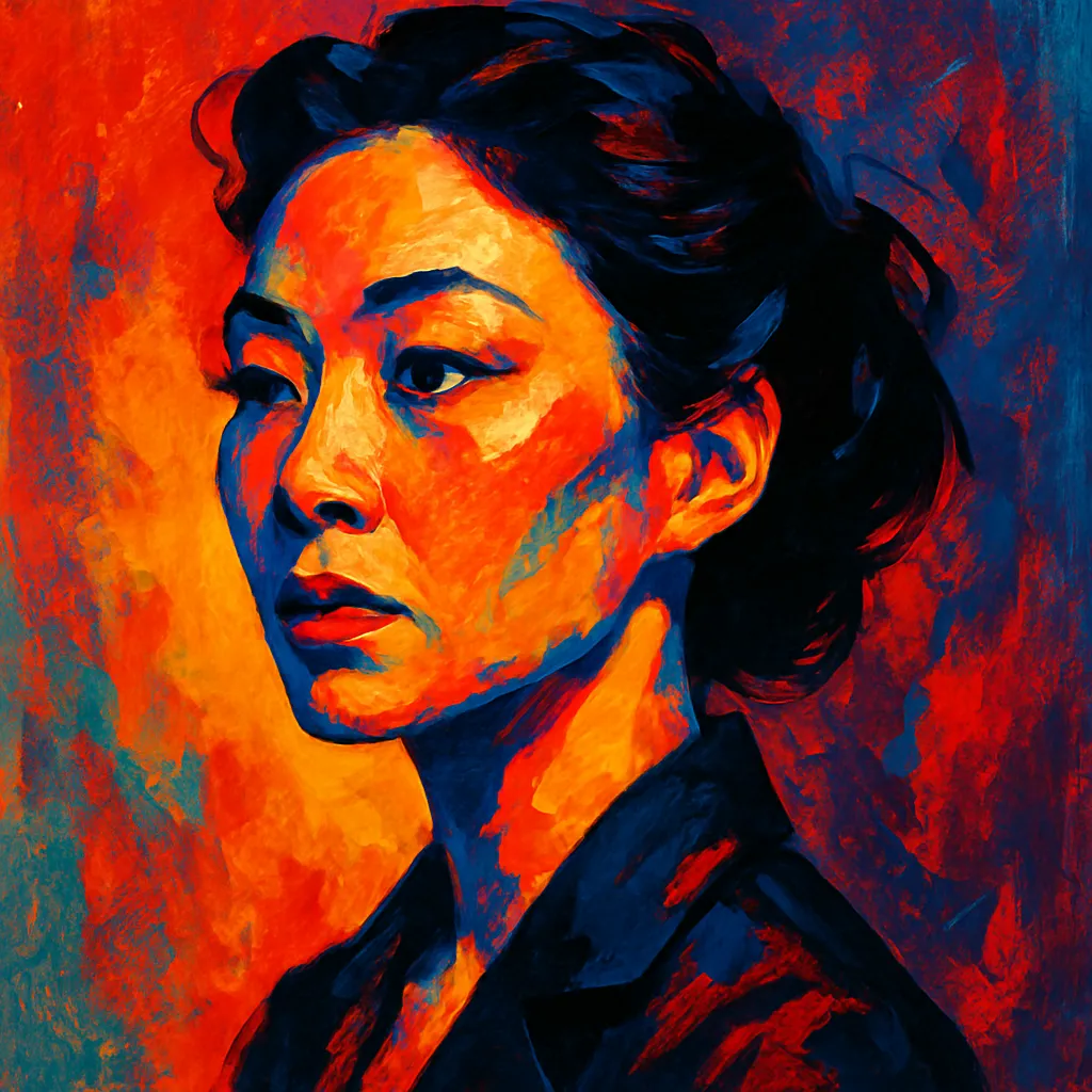 Artistic portrait of Anna Lee