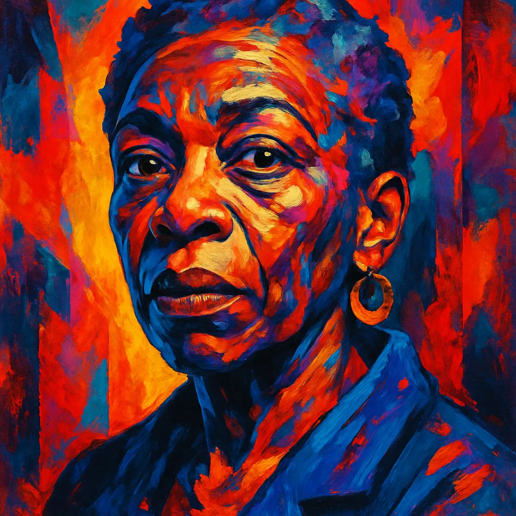 Artistic portrait of Michelle Hurst