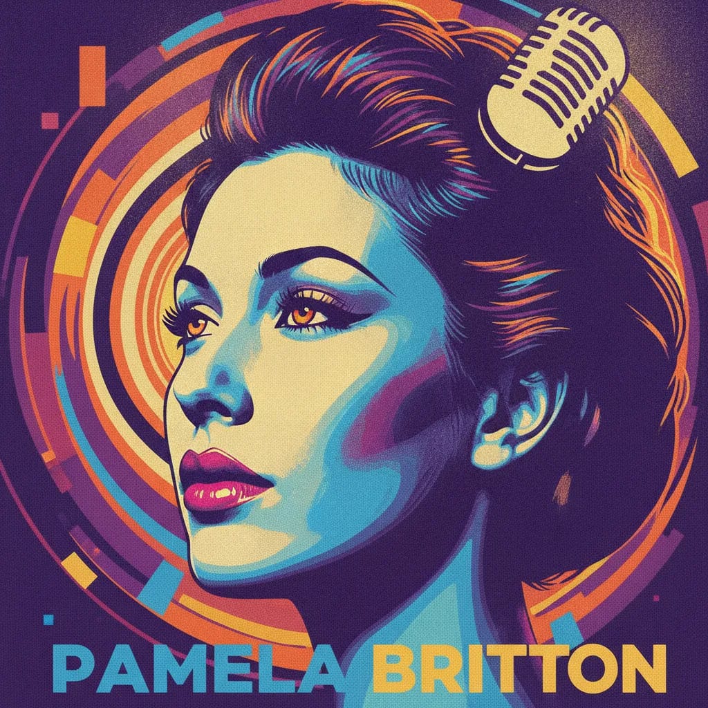 Artistic portrait of Pamela Britton