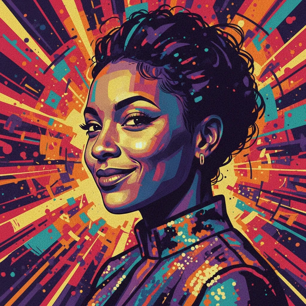 Artistic portrait of Grace Jenkins