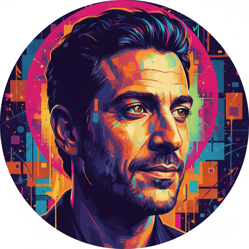 Artistic portrait of Khalifa Natour