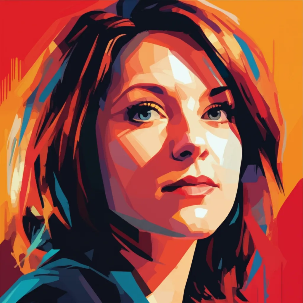 Artistic portrait of Sarah Vowell