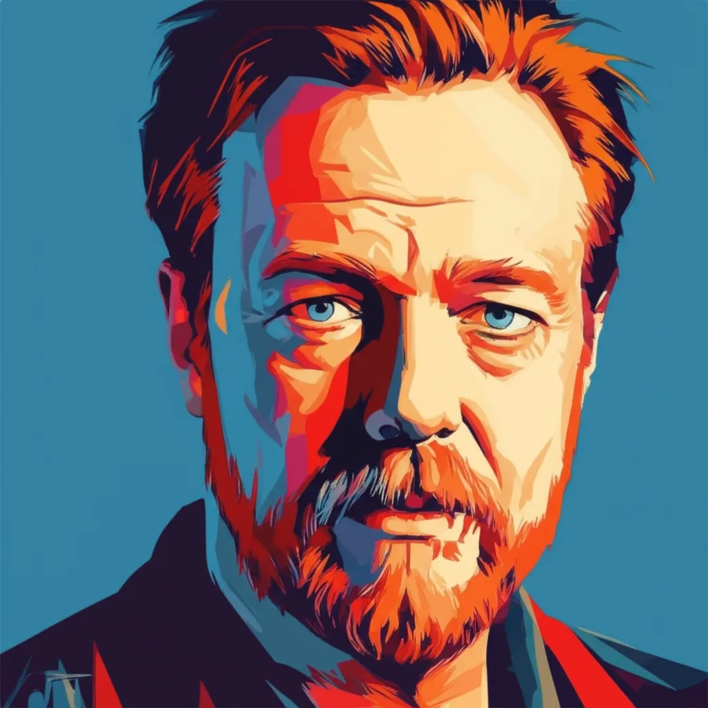 Artistic portrait of Jóhann Sigurðarson