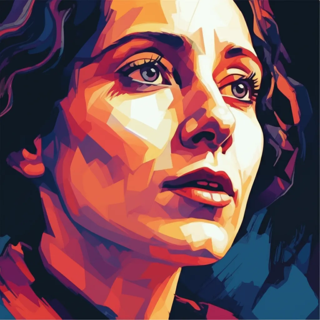 Artistic portrait of Maria Falconetti