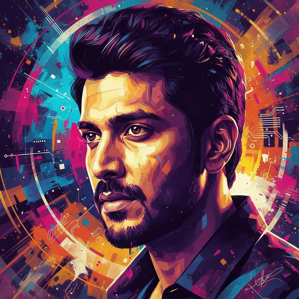Artistic portrait of Siddharth