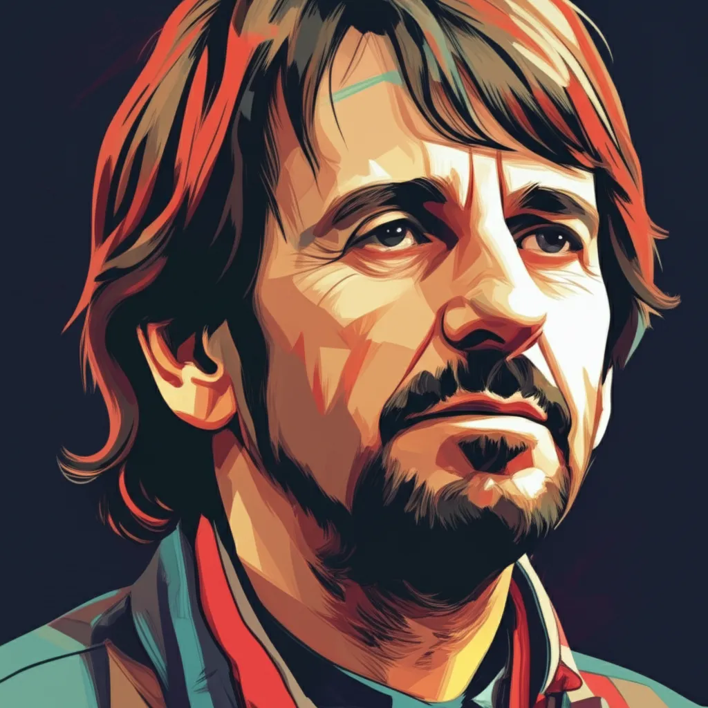 Artistic portrait of Ringo Starr