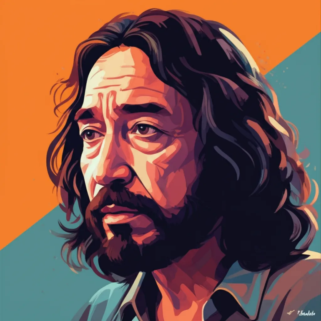 Artistic portrait of Tommy Chong