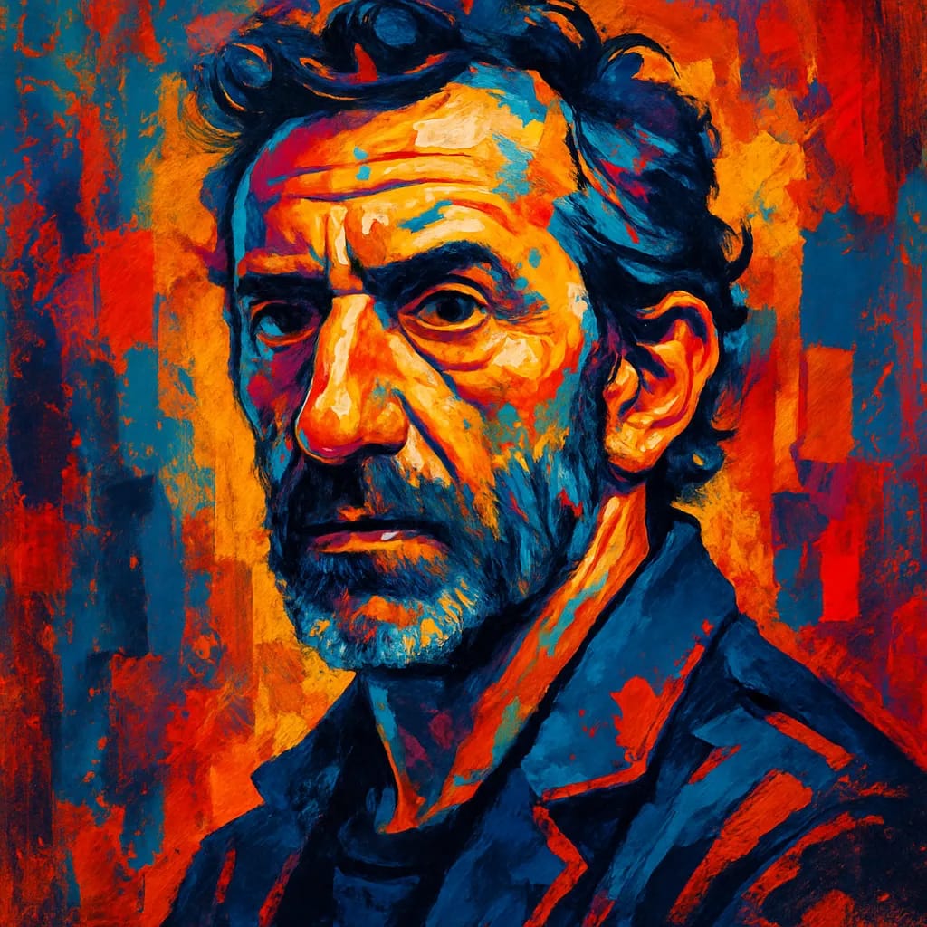 Artistic portrait of Luis Zahera