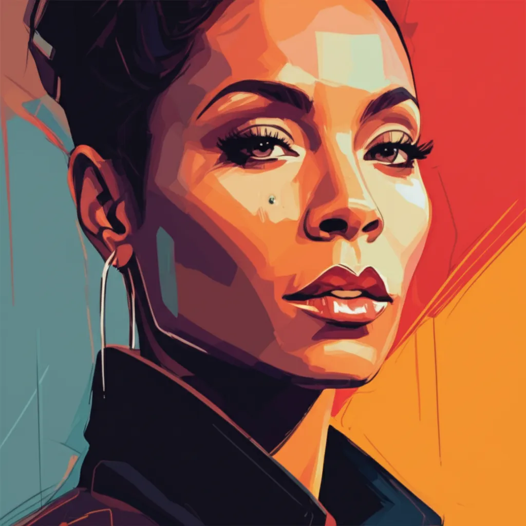 Artistic portrait of Jada Pinkett Smith