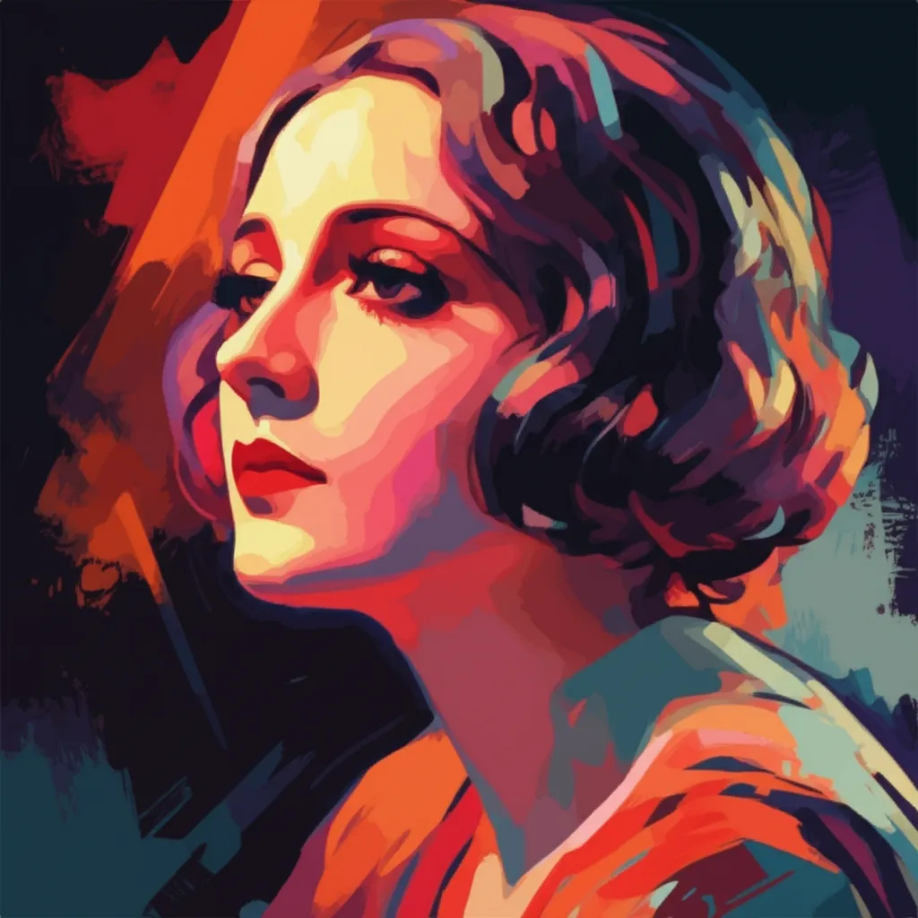 Artistic portrait of Gloria Swanson
