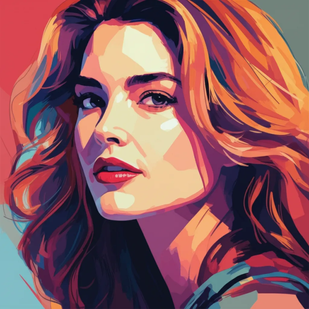 Artistic portrait of Brooke Shields