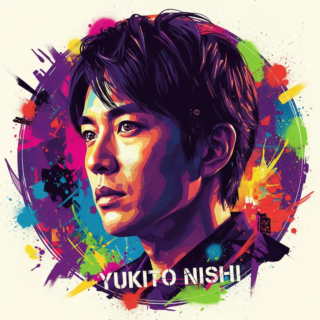 Artistic portrait of Yukito Nishii
