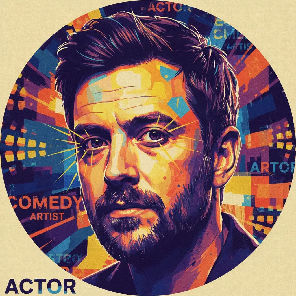Artistic portrait of Chris O'Dowd