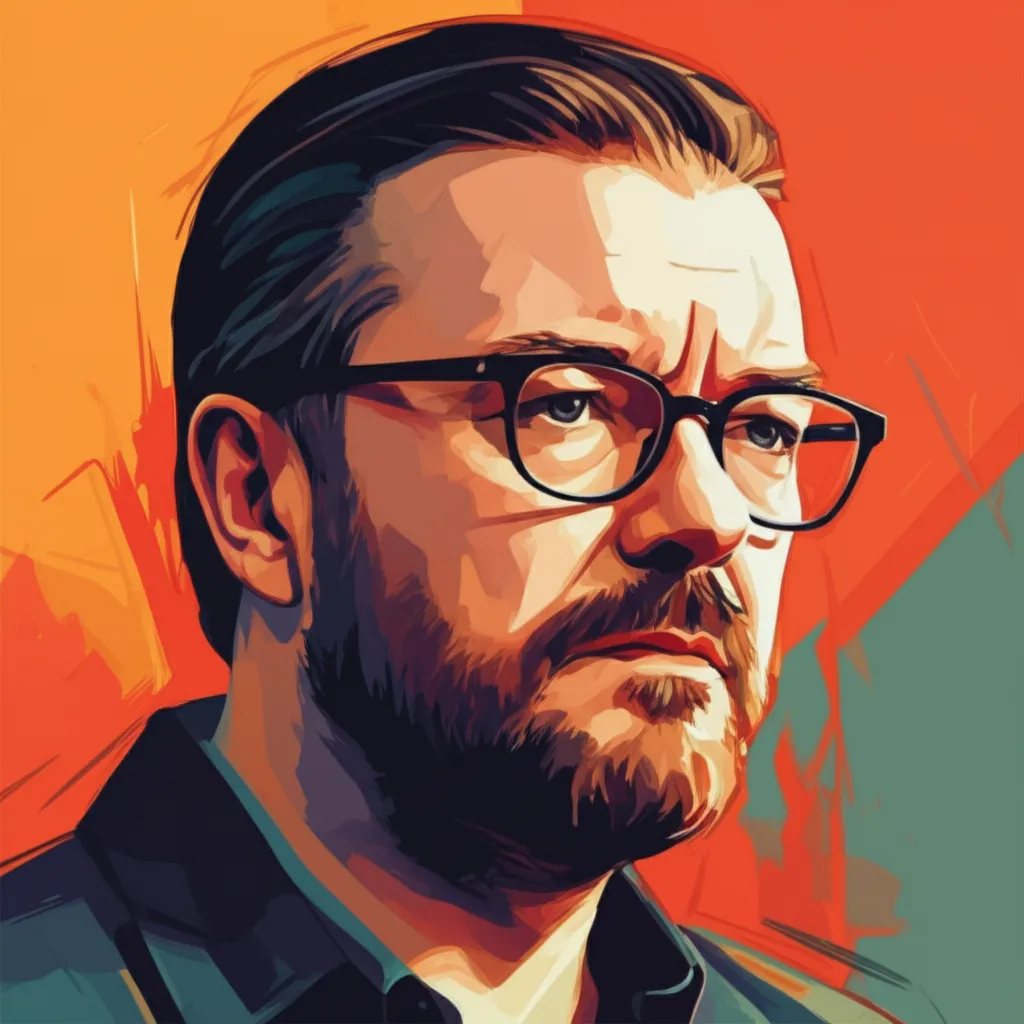 Portrait of Ricky Gervais