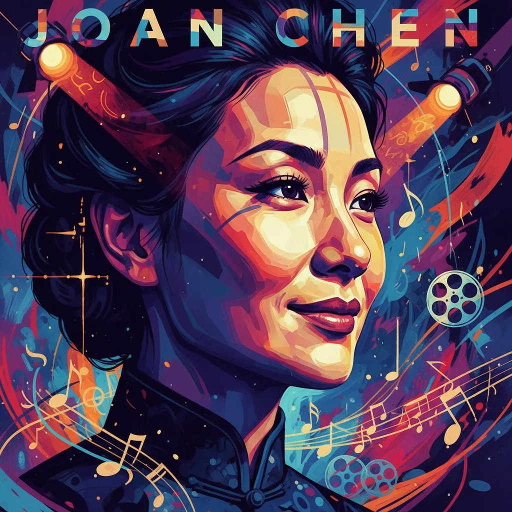 Artistic portrait of Joan Chen
