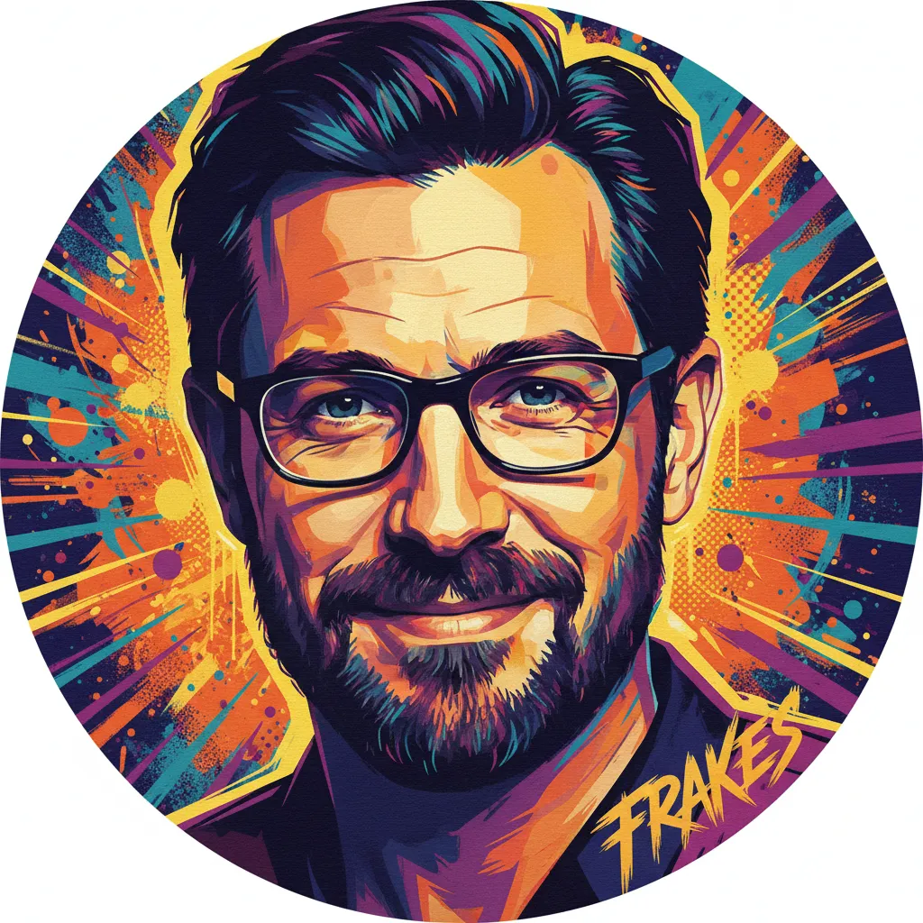 Artistic portrait of Jonathan Frakes
