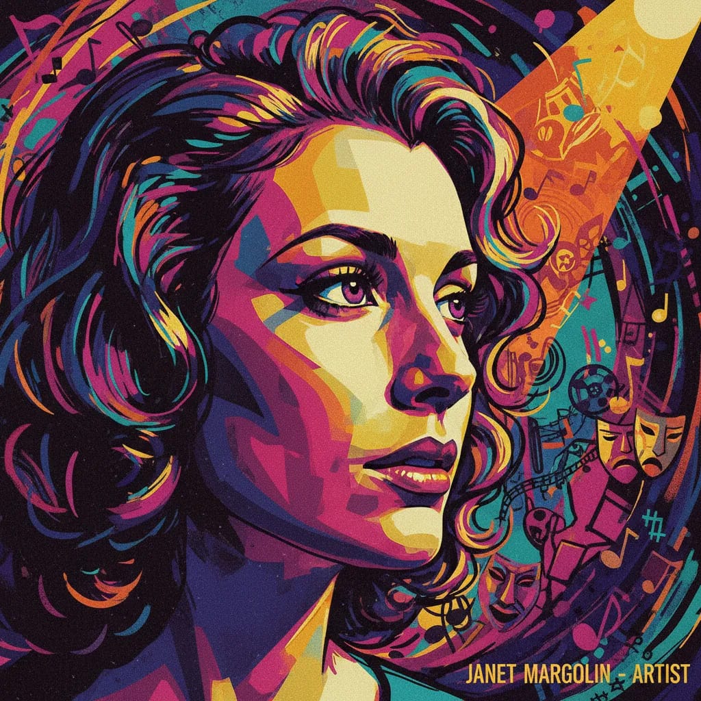 Artistic portrait of Janet Margolin