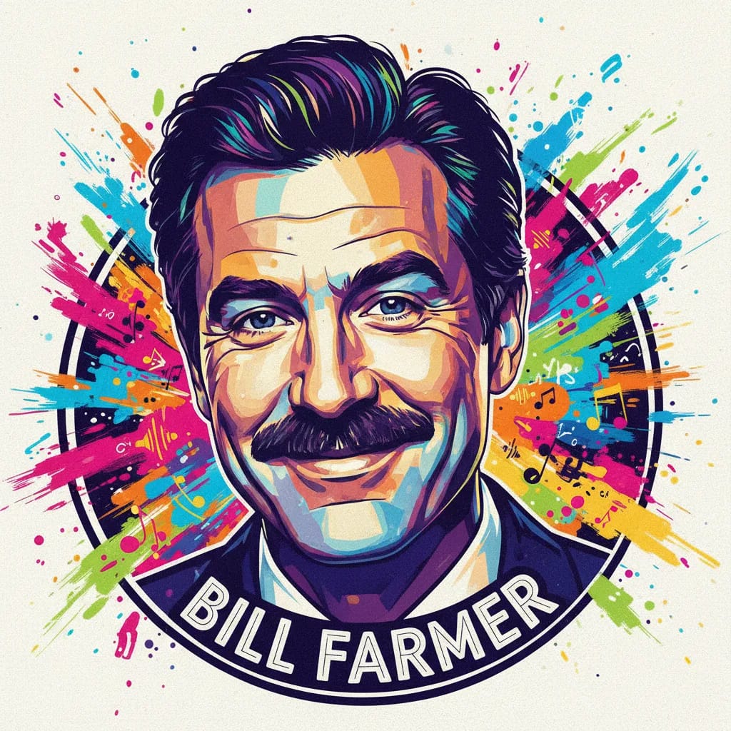 Artistic portrait of Bill Farmer