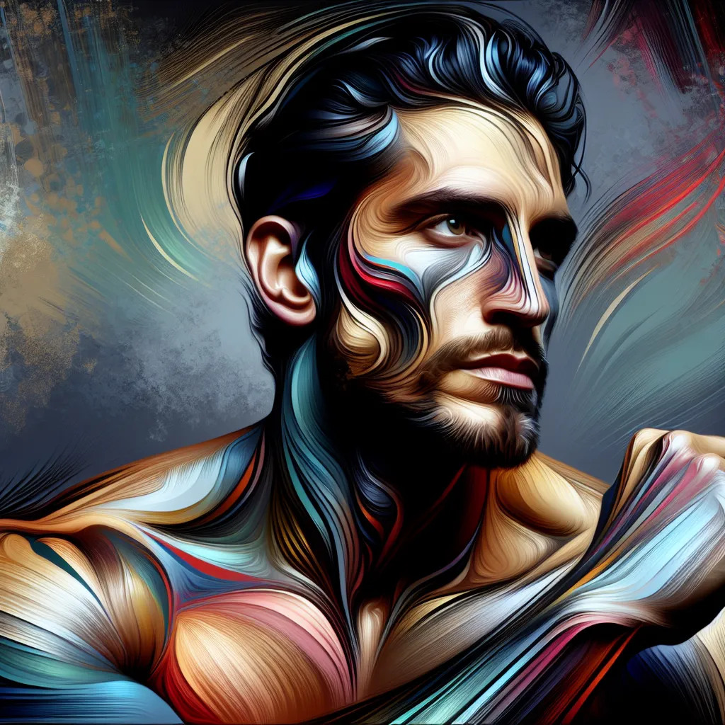 Artistic portrait of Dean Cain