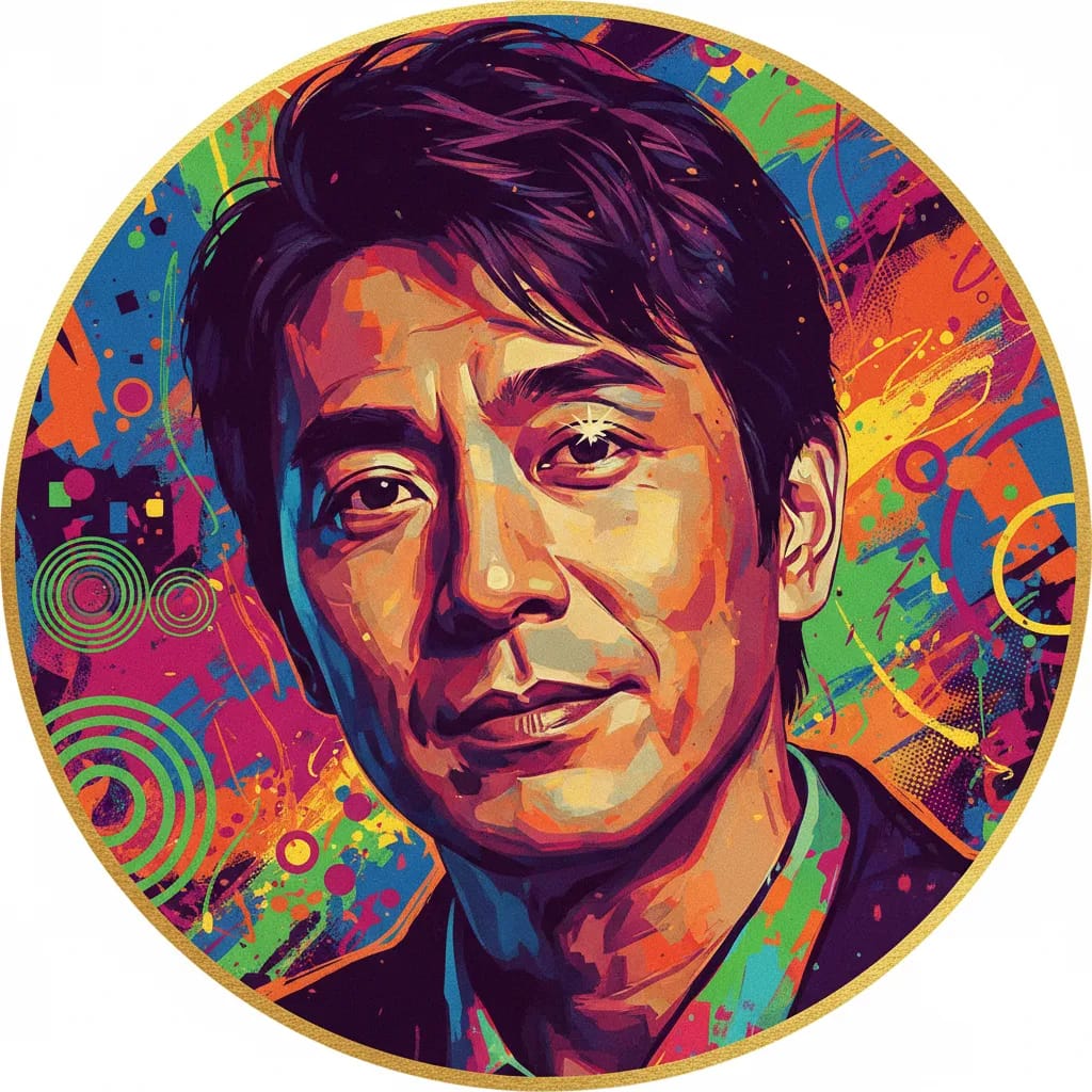 Artistic portrait of Shigeru Muroi