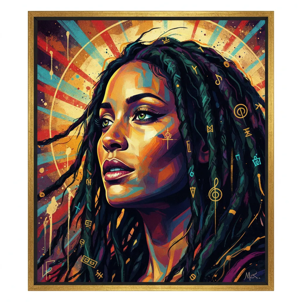 Artistic portrait of Lisa Bonet