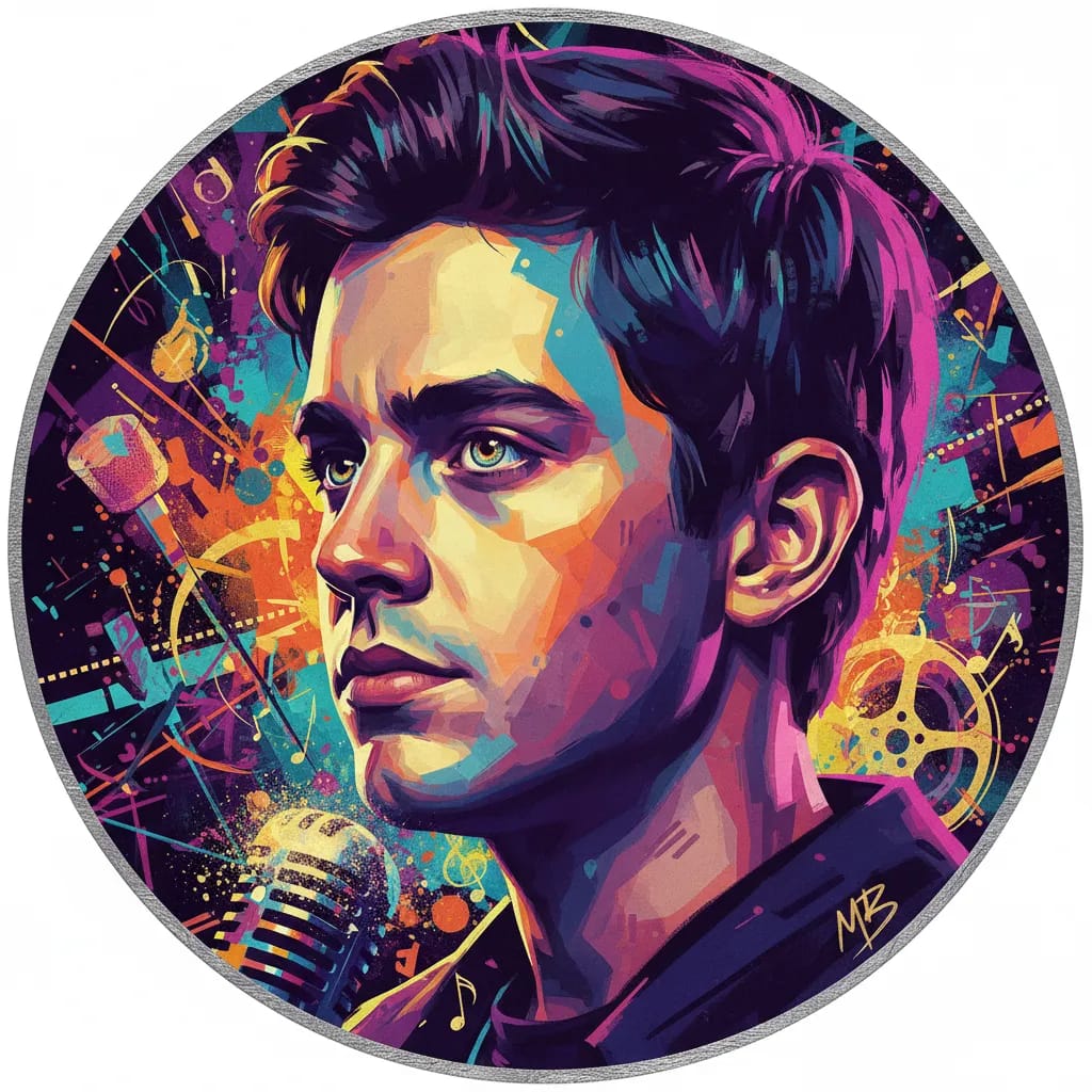 Artistic portrait of Max Burkholder