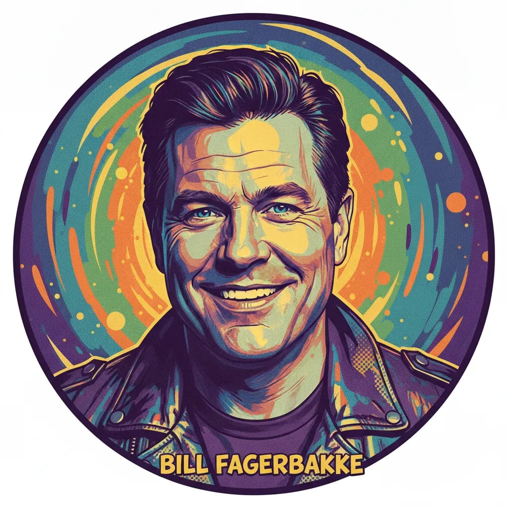 Artistic portrait of Bill Fagerbakke