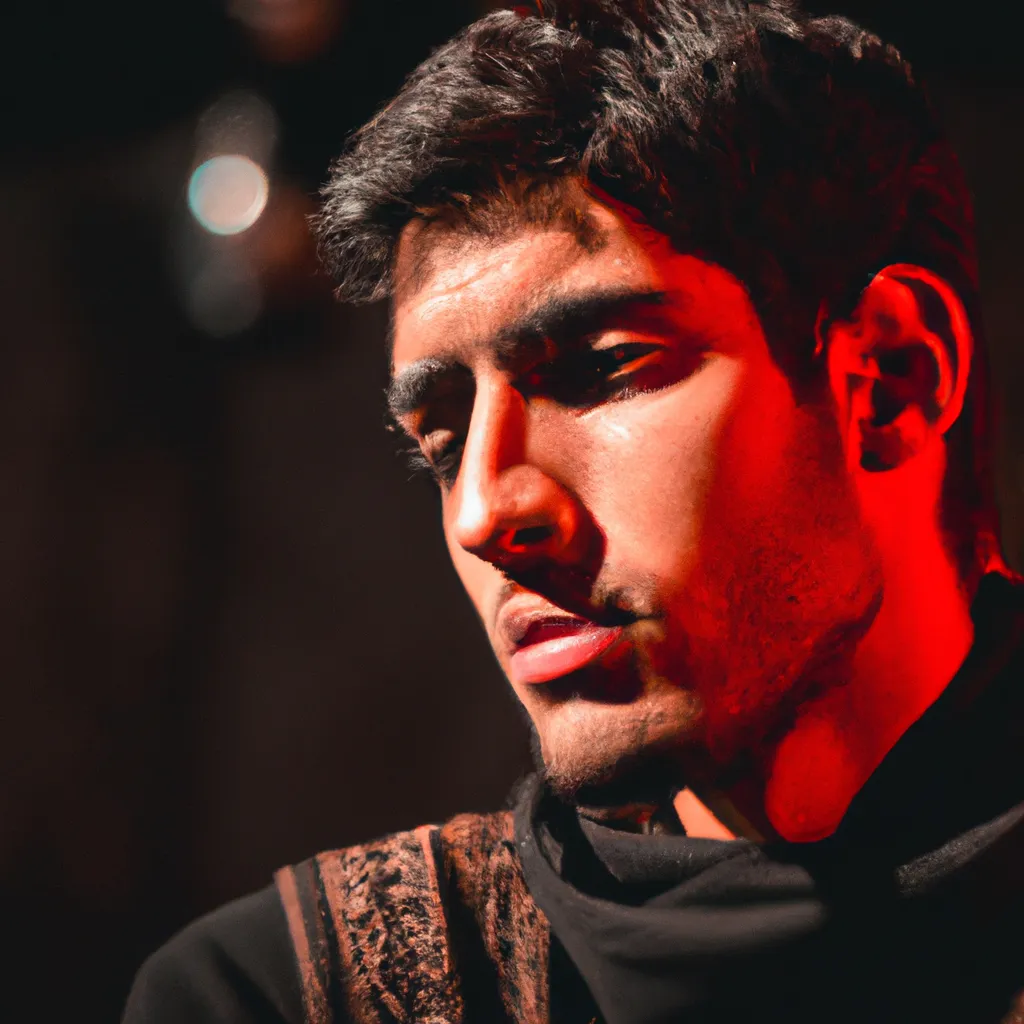 Artistic portrait of Adam Bakri