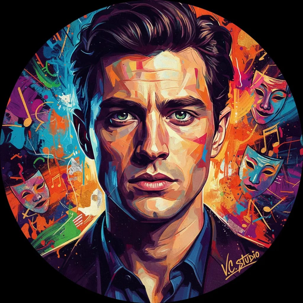 Artistic portrait of Vincent Claude