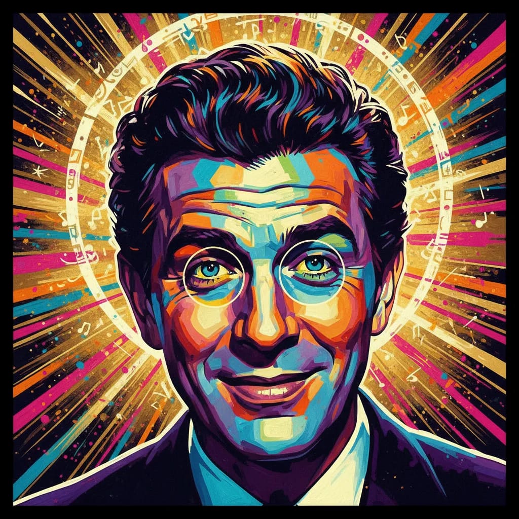 Artistic portrait of Danny Kaye