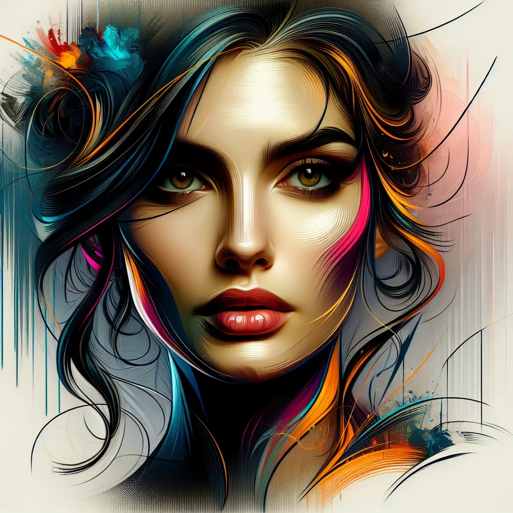 Artistic portrait of Catherine Mangan