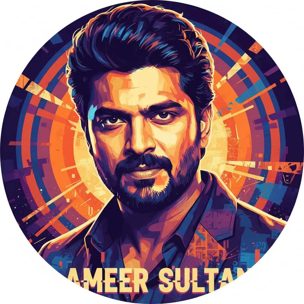Artistic portrait of Ameer Sultan