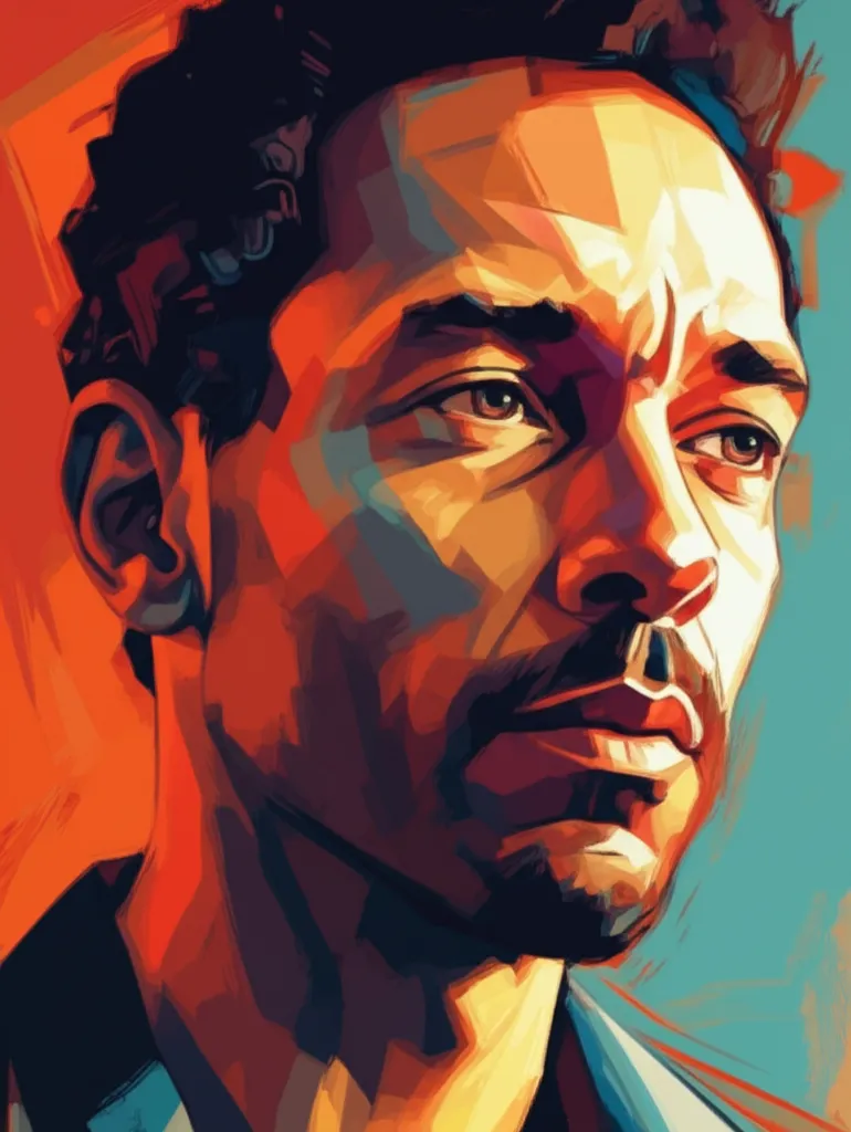 Artistic portrait of Peter Ramsey