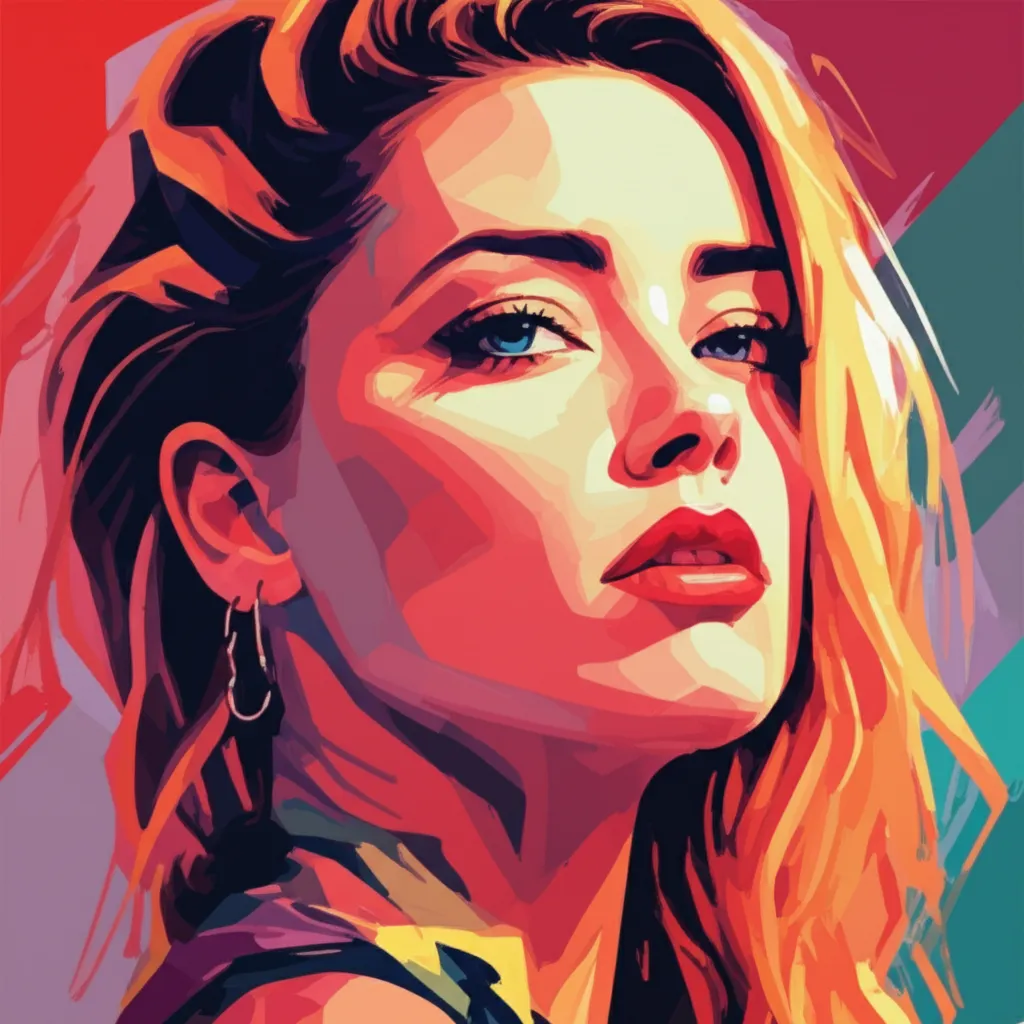 Artistic portrait of Amber Heard