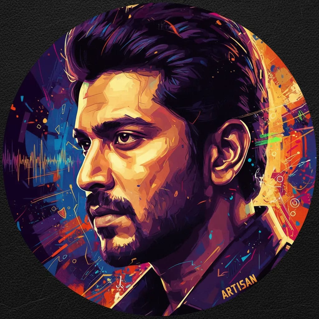 Artistic portrait of Narain
